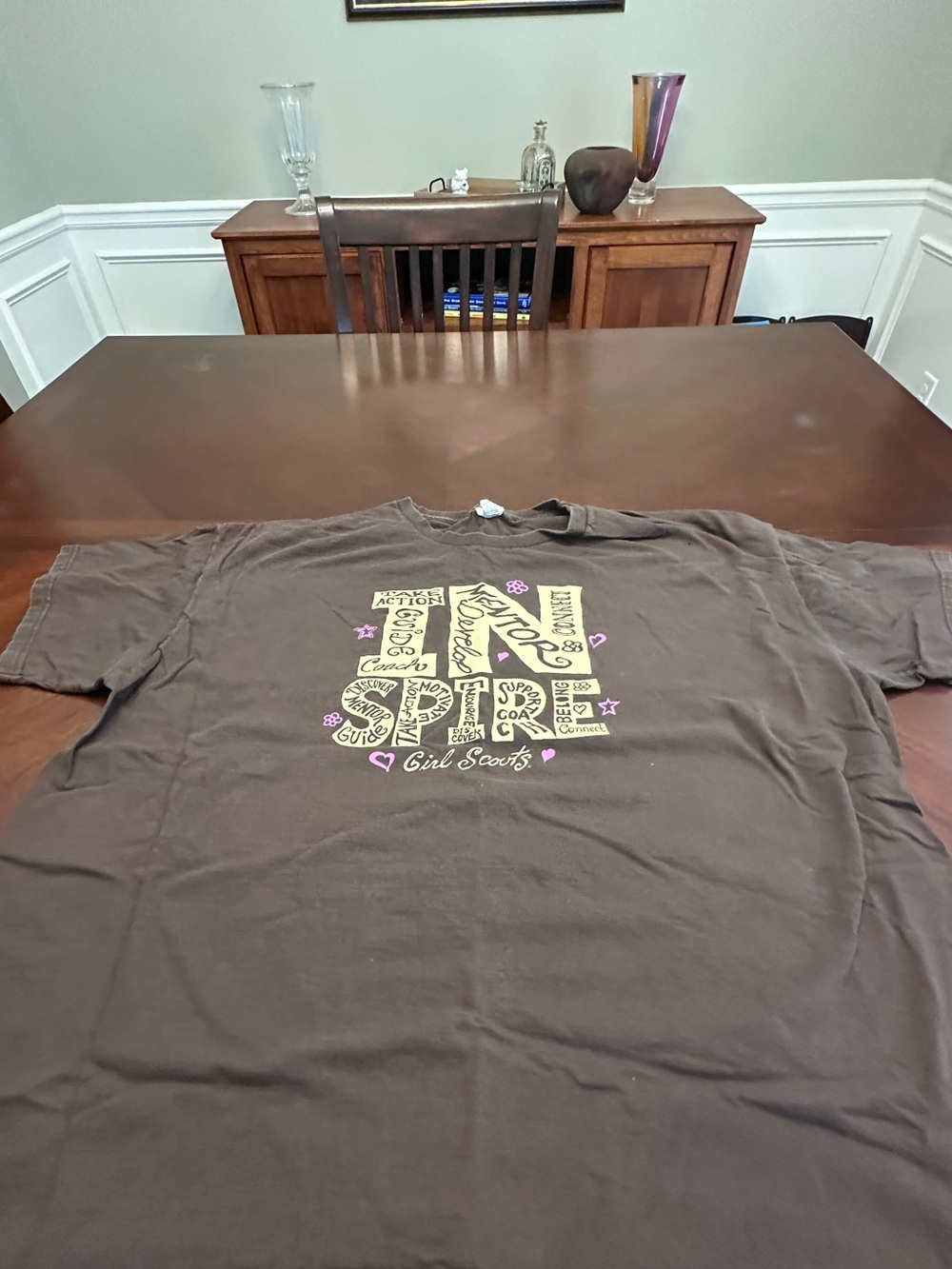Vintage Girl Scouts Inspire Leadership Graphic T-Shirt Mentor Coach Volunteer